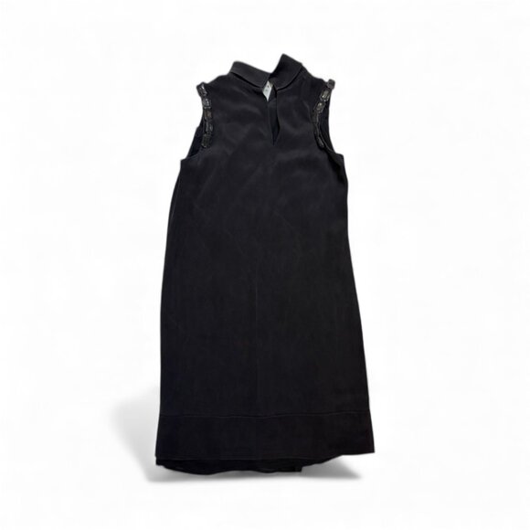 Italian Black Sheath Dress w Mesh Covered Gems - Picture 6 of 6
